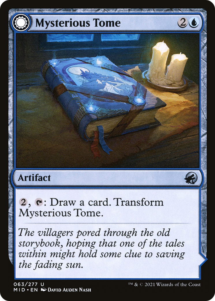Mysterious Tome // Chilling Chronicle (MID-063) - Innistrad: Midnight Hunt: (Double Faced Transform) - Premium MTG Single from Wizards of the Coast - Just $0.08! Shop now at Game Crave Tournament Store
