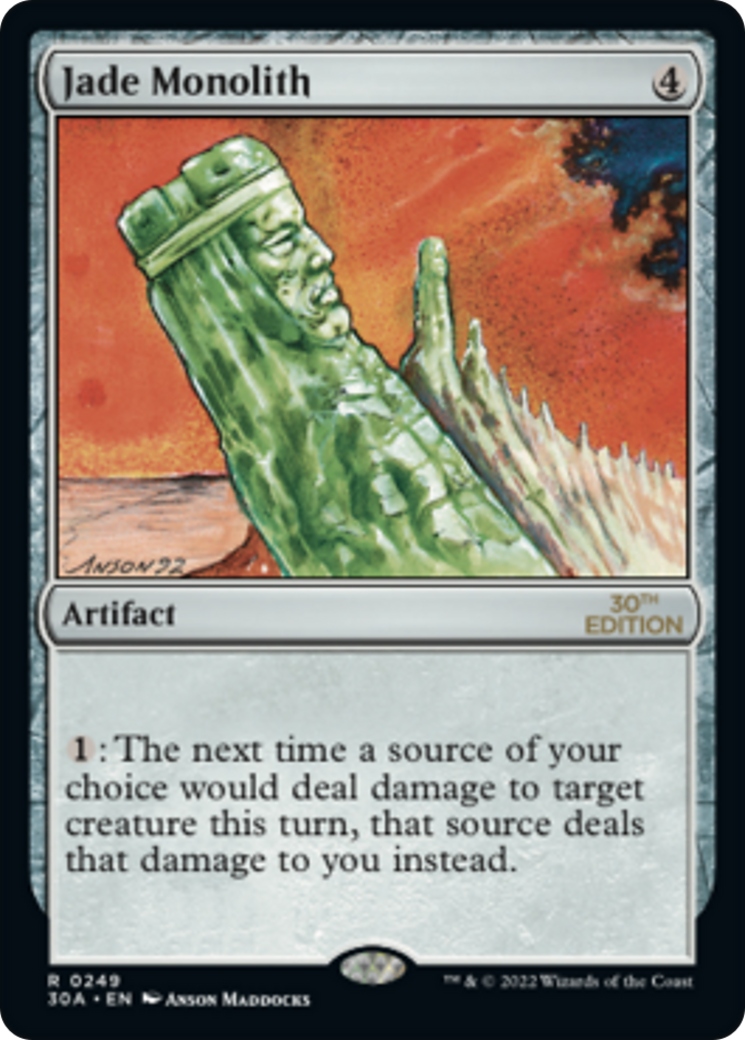 Jade Monolith (30A-249) - 30th Anniversary Edition - Premium MTG Single from Wizards of the Coast - Just $25.72! Shop now at Game Crave Tournament Store