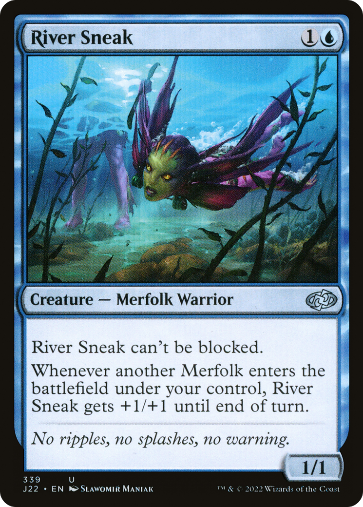 River Sneak (J22-339) - Jumpstart 2022 - Premium MTG Single from Wizards of the Coast - Just $0.08! Shop now at Game Crave Tournament Store