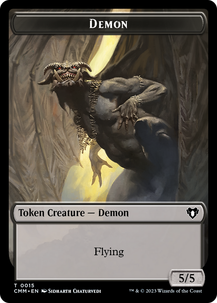 Demon (TCMM-015) - Commander Masters Tokens - Premium MTG Single from Wizards of the Coast - Just $0! Shop now at Game Crave Tournament Store