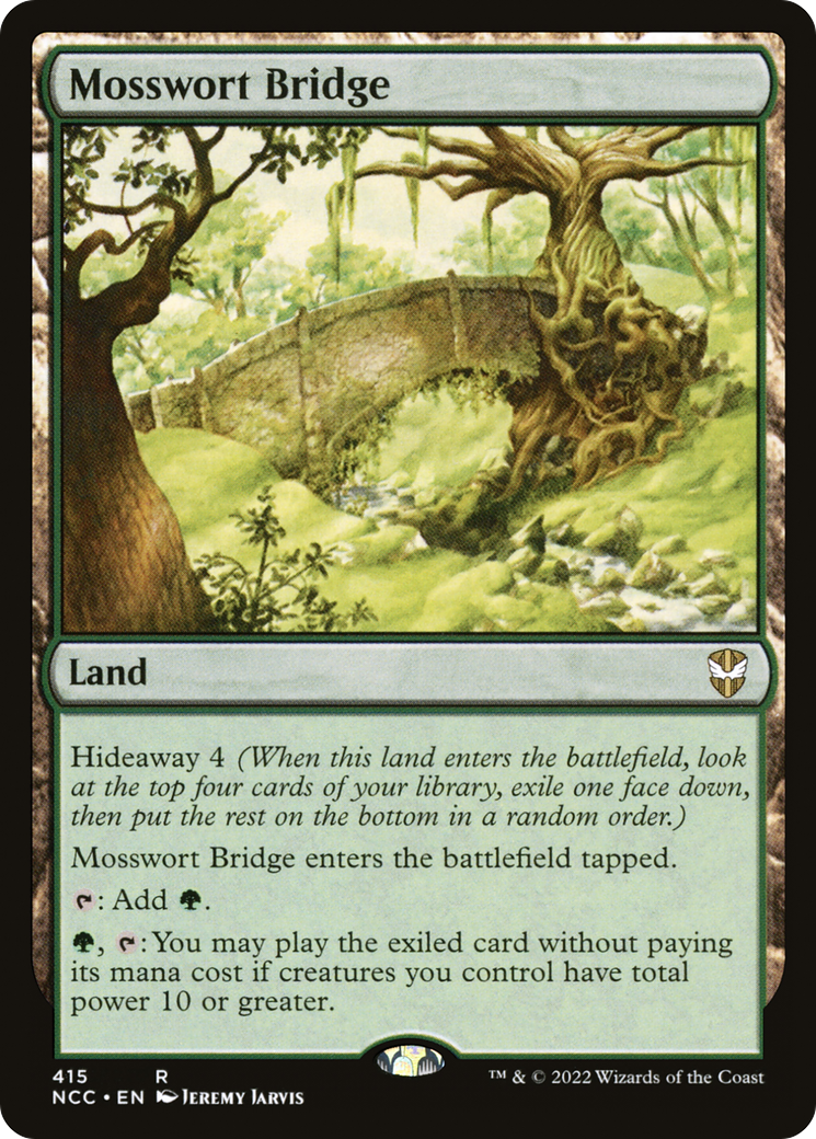 Mosswort Bridge (NCC-415) - New Capenna Commander - Premium MTG Single from Wizards of the Coast - Just $0.08! Shop now at Game Crave Tournament Store