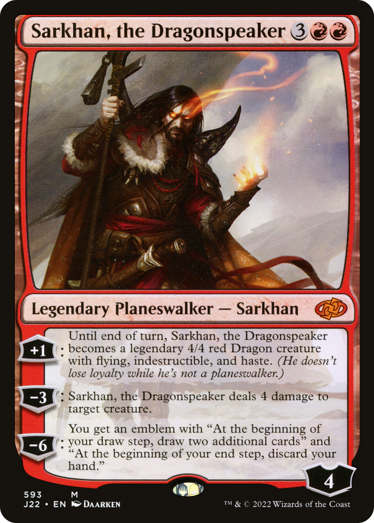 Sarkhan, the Dragonspeaker (J22-593) - Jumpstart 2022 - Premium MTG Single from Wizards of the Coast - Just $0.28! Shop now at Game Crave Tournament Store