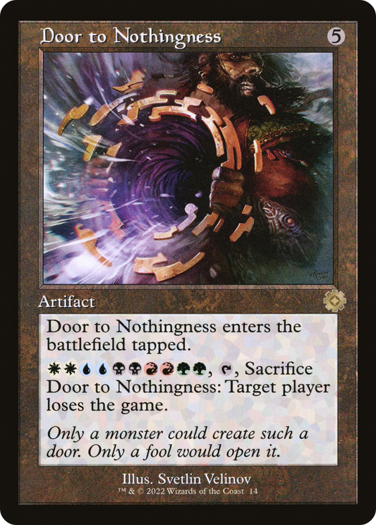 Door to Nothingness (BRR-014) - The Brothers' War Retro Artifacts Foil - Premium MTG Single from Wizards of the Coast - Just $0.13! Shop now at Game Crave Tournament Store