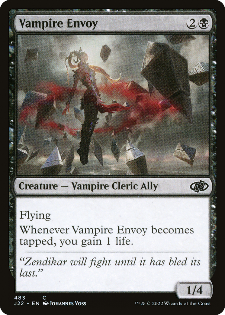 Vampire Envoy (J22-483) - Jumpstart 2022 - Premium MTG Single from Wizards of the Coast - Just $0.25! Shop now at Game Crave Tournament Store