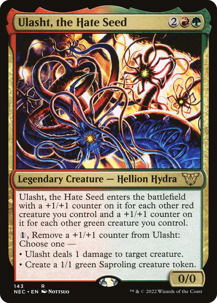 Ulasht, the Hate Seed (NEC-143) - Neon Dynasty Commander - Premium MTG Single from Wizards of the Coast - Just $0.25! Shop now at Game Crave Tournament Store