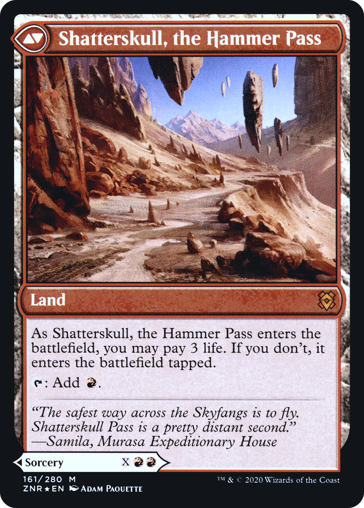 Shatterskull Smashing // Shatterskull, the Hammer Pass (PZNR-161S) - Zendikar Rising Promos Foil - Premium MTG Single from Wizards of the Coast - Just $14.14! Shop now at Game Crave Tournament Store