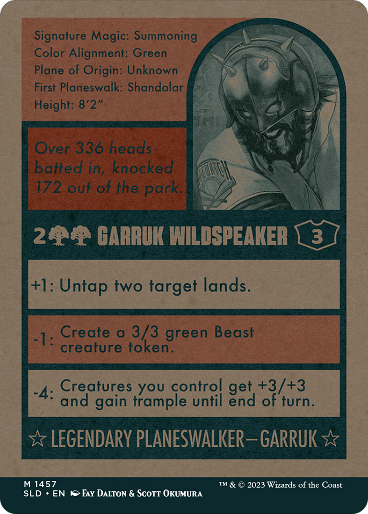 Garruk Wildspeaker // Garruk Wildspeaker (SLD-1457) - Secret Lair Drop: (Full Art) (Borderless) Foil - Premium MTG Single from Wizards of the Coast - Just $4.65! Shop now at Game Crave Tournament Store
