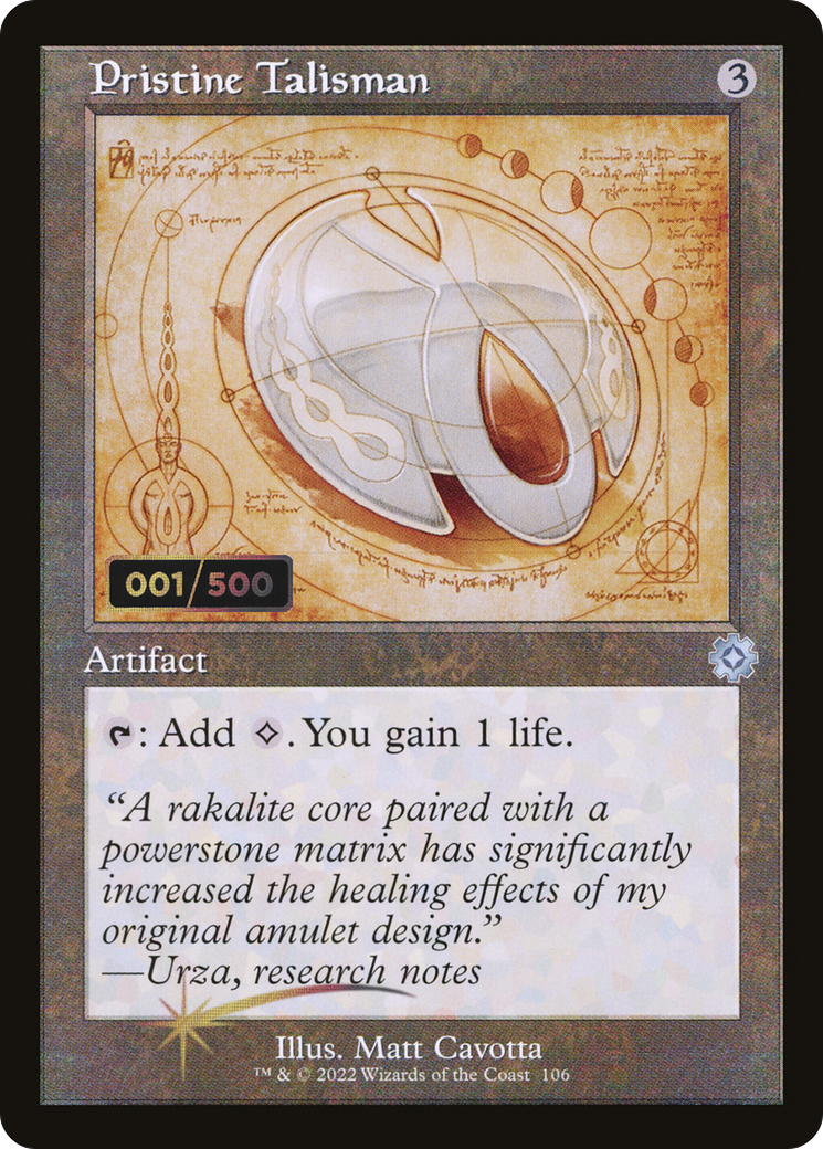 Pristine Talisman (BRR-106Z) - The Brothers' War Retro Artifacts Foil - Premium MTG Single from Wizards of the Coast - Just $163.15! Shop now at Game Crave Tournament Store