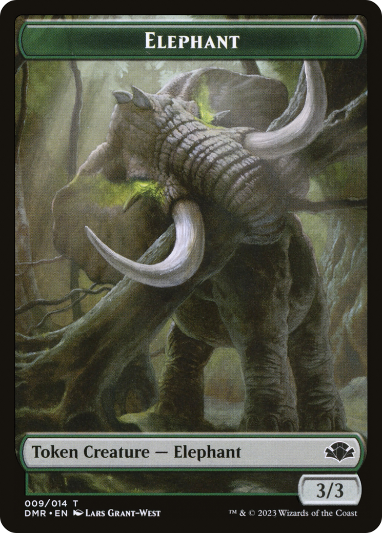Elephant (TDMR-009) - Dominaria Remastered Tokens Foil - Premium MTG Single from Wizards of the Coast - Just $0! Shop now at Game Crave Tournament Store