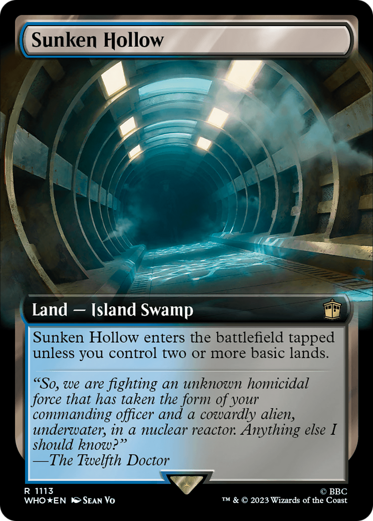 Sunken Hollow (WHO-1113) - Doctor Who: (Extended Art) Foil - Premium MTG Single from Wizards of the Coast - Just $0.56! Shop now at Game Crave Tournament Store