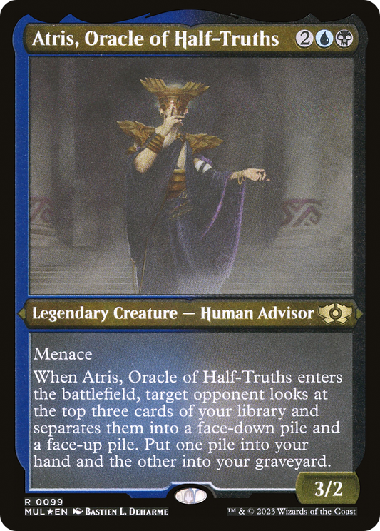 Atris, Oracle of Half-Truths (MUL-099) - Multiverse Legends Etched Foil - Premium MTG Single from Wizards of the Coast - Just $0.08! Shop now at Game Crave Tournament Store