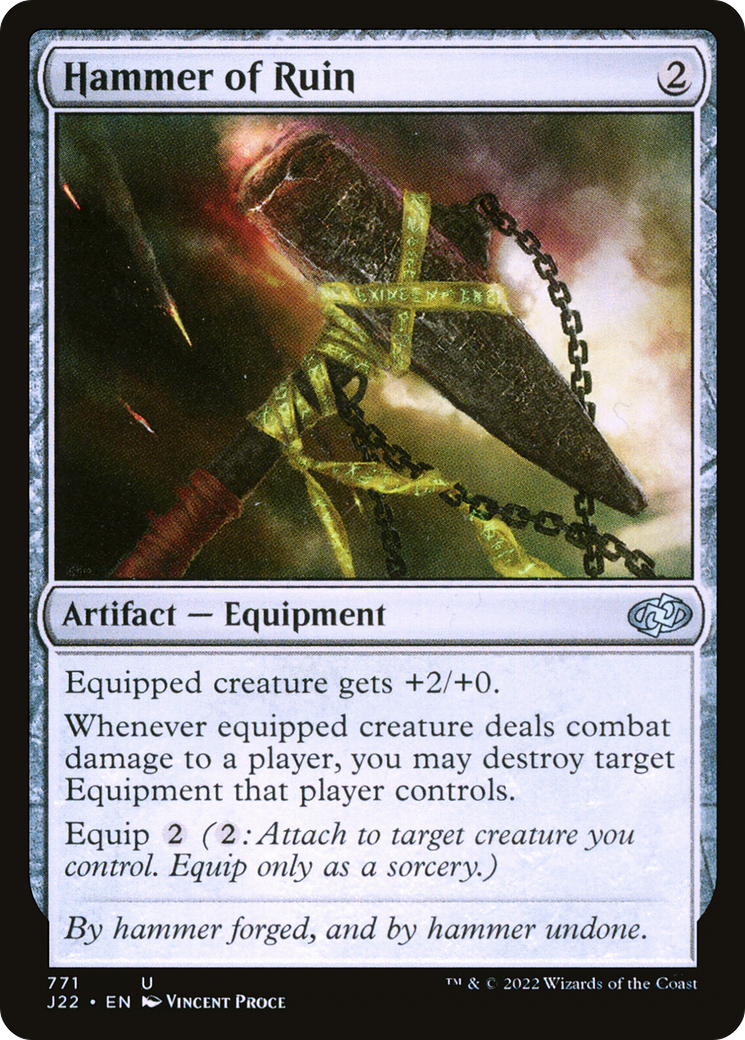 Hammer of Ruin (J22-771) - Jumpstart 2022 - Premium MTG Single from Wizards of the Coast - Just $0.25! Shop now at Game Crave Tournament Store