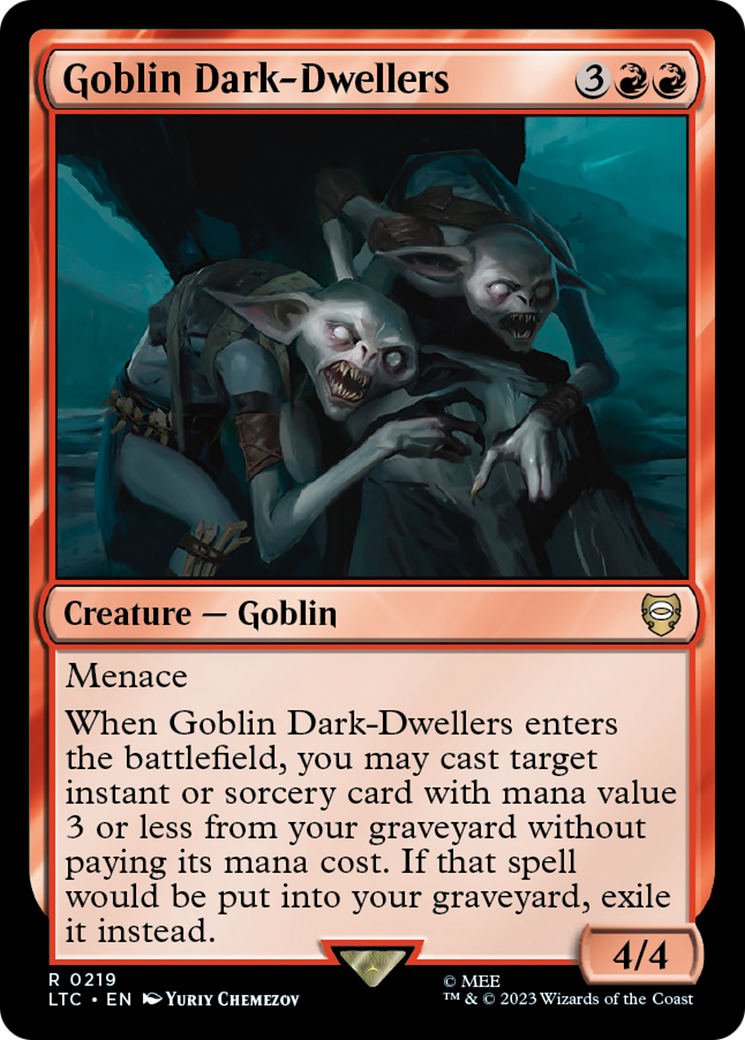 Goblin Dark-Dwellers (LTC-219) - Tales of Middle-earth Commander - Premium MTG Single from Wizards of the Coast - Just $0.08! Shop now at Game Crave Tournament Store