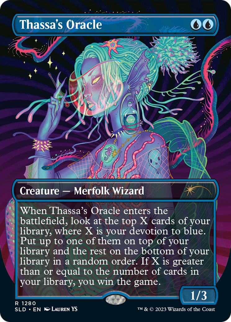 Thassa's Oracle (SLD-1280) - Secret Lair Drop (Borderless) - Premium MTG Single from Wizards of the Coast - Just $20.05! Shop now at Game Crave Tournament Store