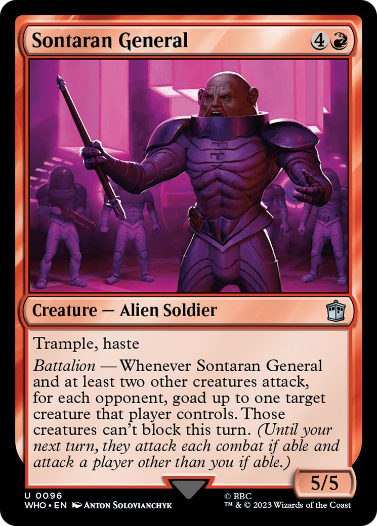 Sontaran General (WHO-096) - Doctor Who - Premium MTG Single from Wizards of the Coast - Just $0.25! Shop now at Game Crave Tournament Store