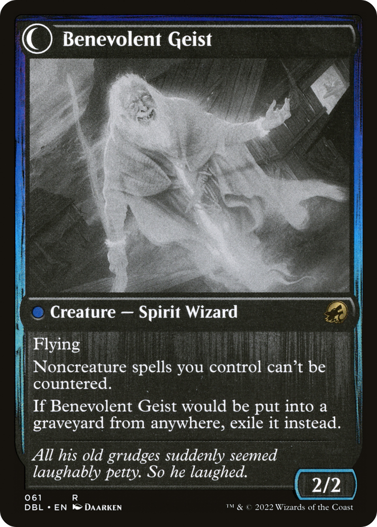 Malevolent Hermit // Benevolent Geist (DBL-061) - Innistrad: Double Feature: (Double Faced Transform) Foil - Premium MTG Single from Wizards of the Coast - Just $11.26! Shop now at Game Crave Tournament Store