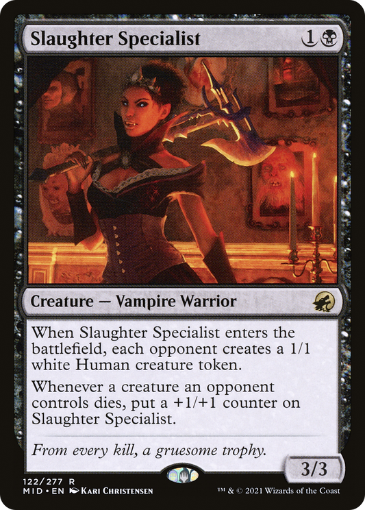 Slaughter Specialist (MID-122) - Innistrad: Midnight Hunt - Premium MTG Single from Wizards of the Coast - Just $0.08! Shop now at Game Crave Tournament Store