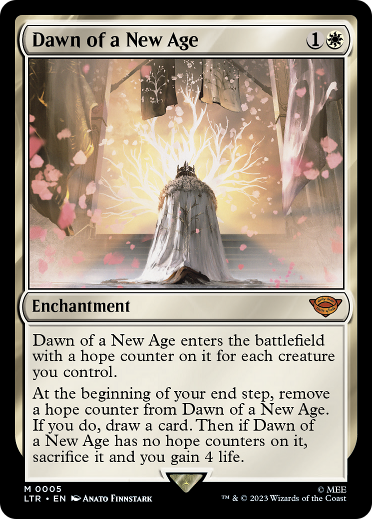 Dawn of a New Age (LTR-005) - The Lord of the Rings: Tales of Middle-earth - Premium MTG Single from Wizards of the Coast - Just $1.59! Shop now at Game Crave Tournament Store