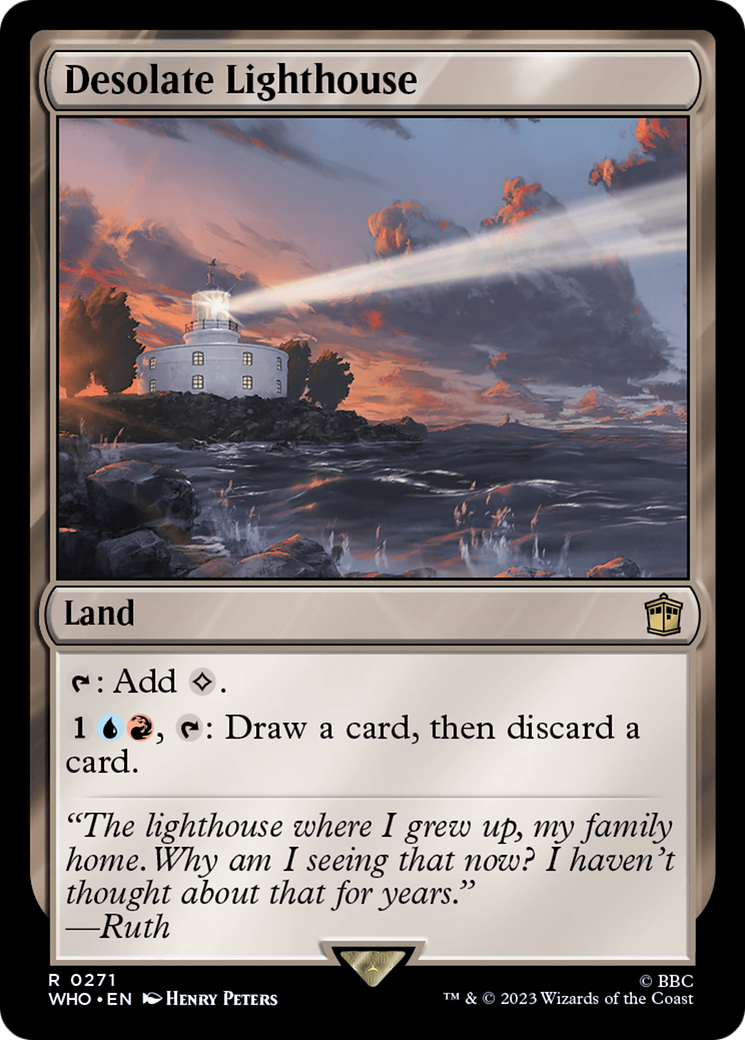 Desolate Lighthouse (WHO-271) - Doctor Who - Premium MTG Single from Wizards of the Coast - Just $0.08! Shop now at Game Crave Tournament Store