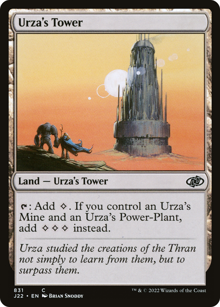 Urza's Tower (J22-831) - Jumpstart 2022 - Premium MTG Single from Wizards of the Coast - Just $0.34! Shop now at Game Crave Tournament Store