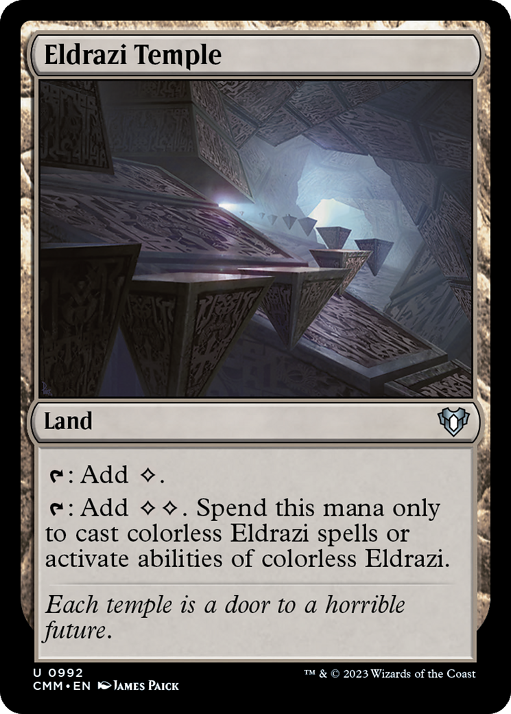Eldrazi Temple (CMM-992) - Commander Masters - Premium MTG Single from Wizards of the Coast - Just $1.43! Shop now at Game Crave Tournament Store