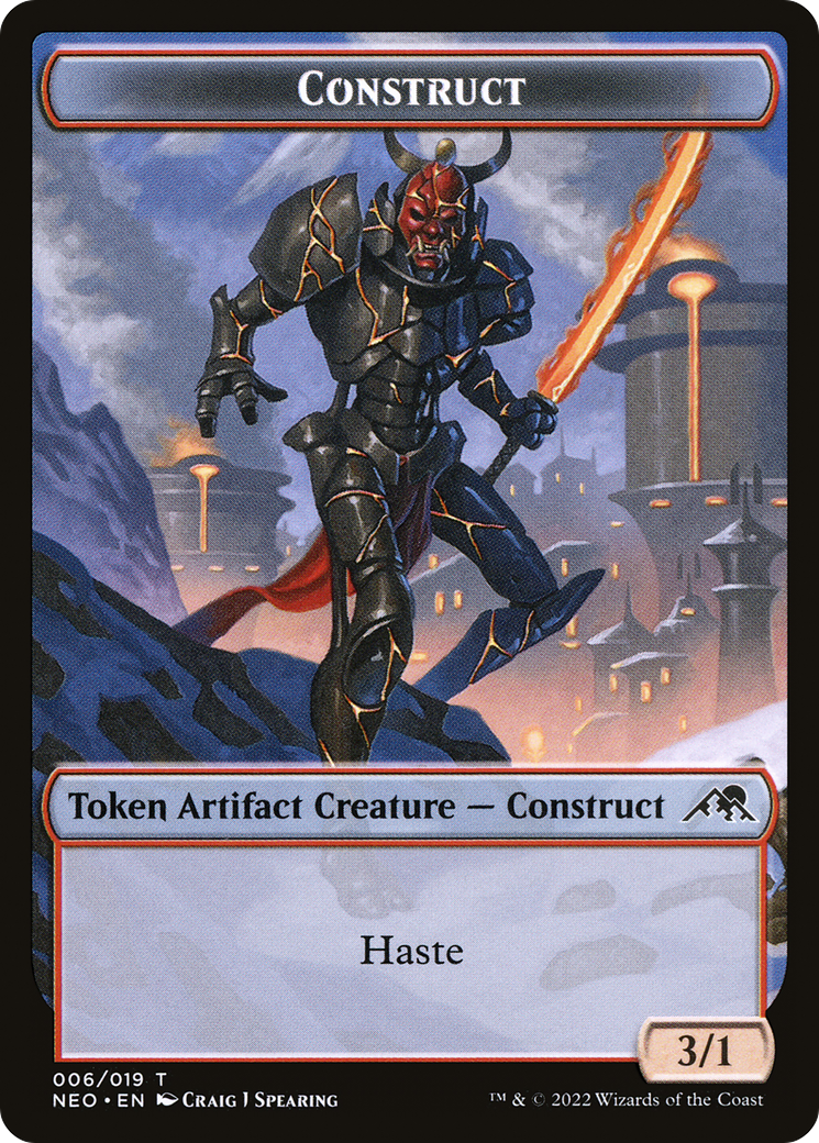 Construct (TNEO-006) - Kamigawa: Neon Dynasty Tokens - Premium MTG Single from Wizards of the Coast - Just $0.25! Shop now at Game Crave Tournament Store