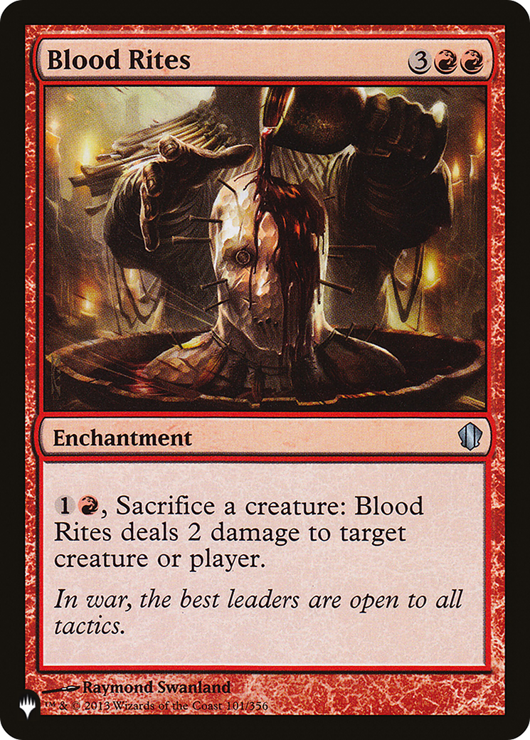 Blood Rites (PLIST-609) - The List - Premium MTG Single from Wizards of the Coast - Just $0.08! Shop now at Game Crave Tournament Store