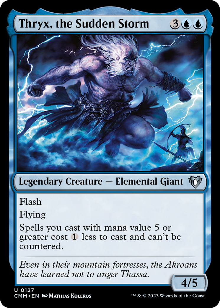 Thryx, the Sudden Storm (CMM-127) - Commander Masters - Premium MTG Single from Wizards of the Coast - Just $0.08! Shop now at Game Crave Tournament Store