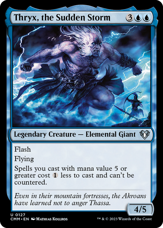 Thryx, the Sudden Storm (CMM-127) - Commander Masters Foil - Premium MTG Single from Wizards of the Coast - Just $0.25! Shop now at Game Crave Tournament Store