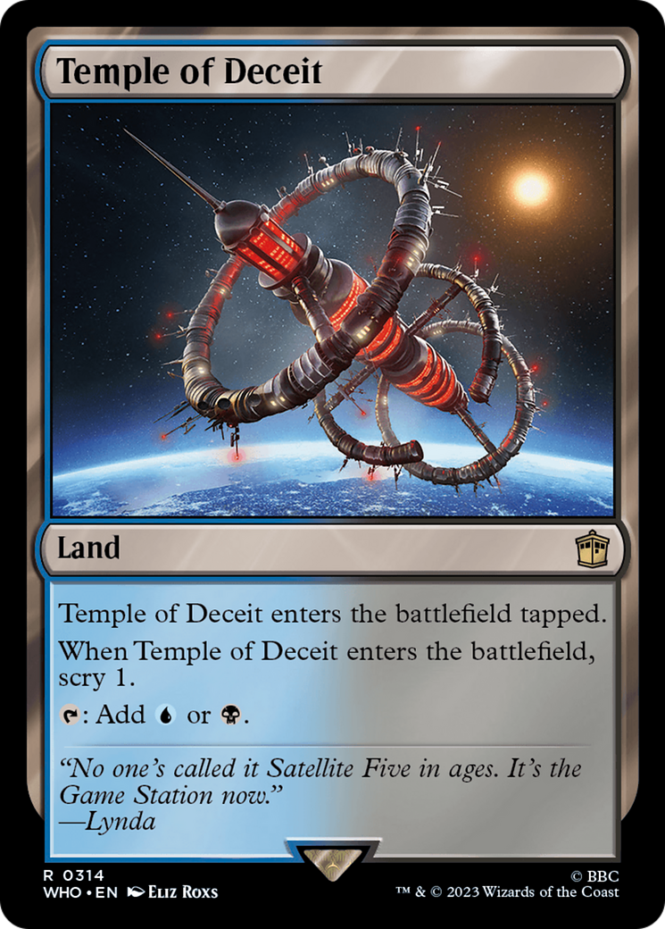 Temple of Deceit (WHO-314) - Doctor Who Foil - Premium MTG Single from Wizards of the Coast - Just $0.35! Shop now at Game Crave Tournament Store