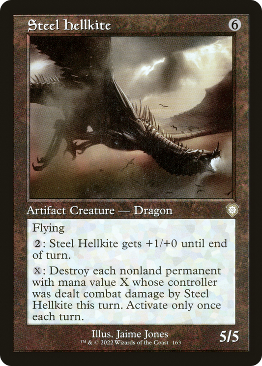 Steel Hellkite (BRC-163) - The Brothers' War Commander - Premium MTG Single from Wizards of the Coast - Just $0.08! Shop now at Game Crave Tournament Store