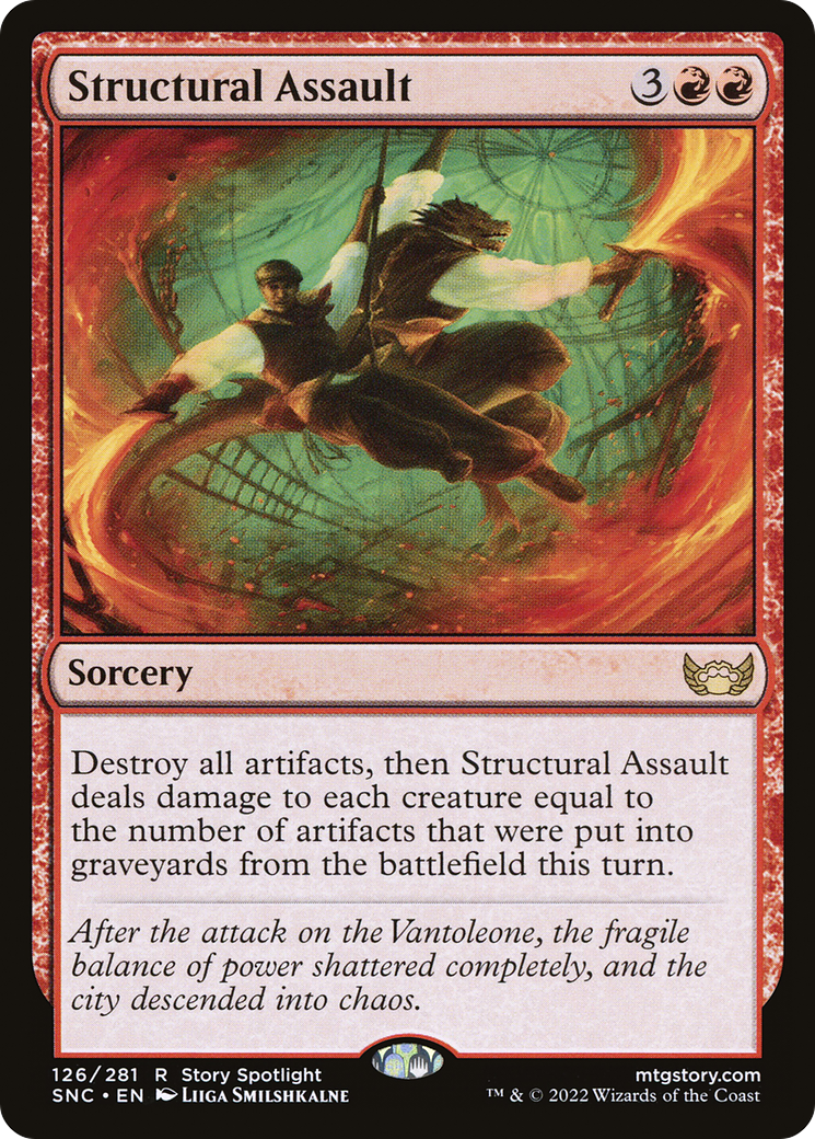 Structural Assault (SNC-126) - Streets of New Capenna Foil - Premium MTG Single from Wizards of the Coast - Just $0.08! Shop now at Game Crave Tournament Store