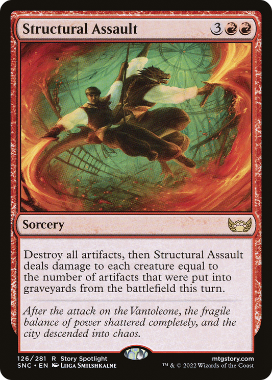 Structural Assault (SNC-126) - Streets of New Capenna Foil - Premium MTG Single from Wizards of the Coast - Just $0.08! Shop now at Game Crave Tournament Store
