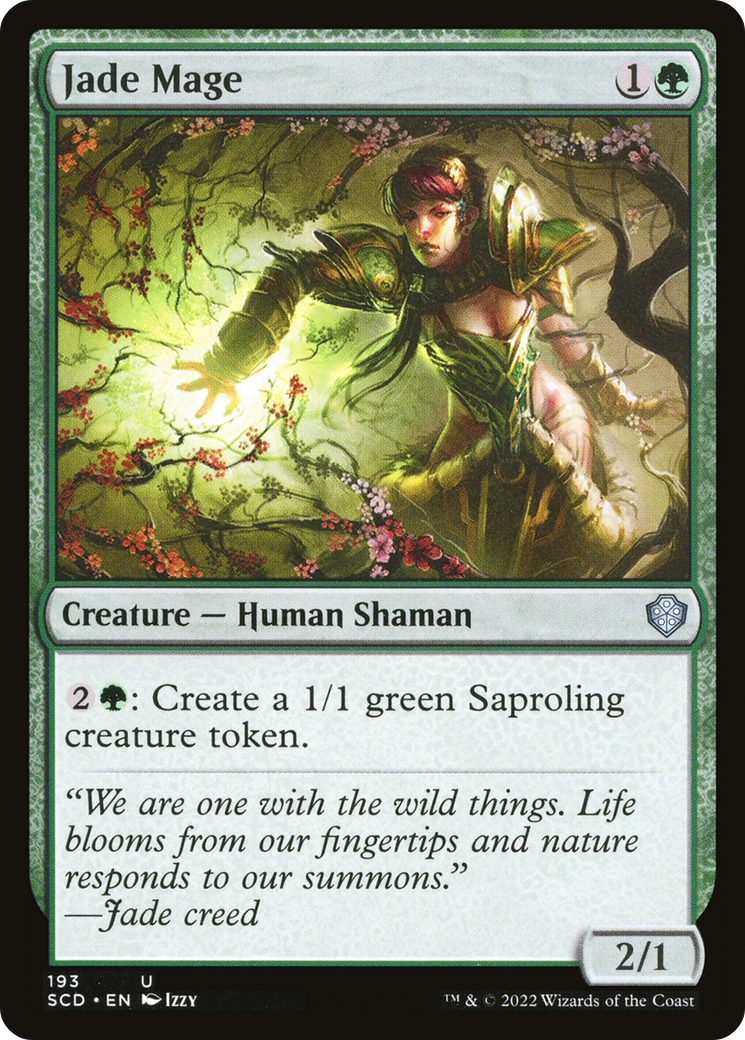 Jade Mage (SCD-193) - Starter Commander Decks - Premium MTG Single from Wizards of the Coast - Just $0.08! Shop now at Game Crave Tournament Store