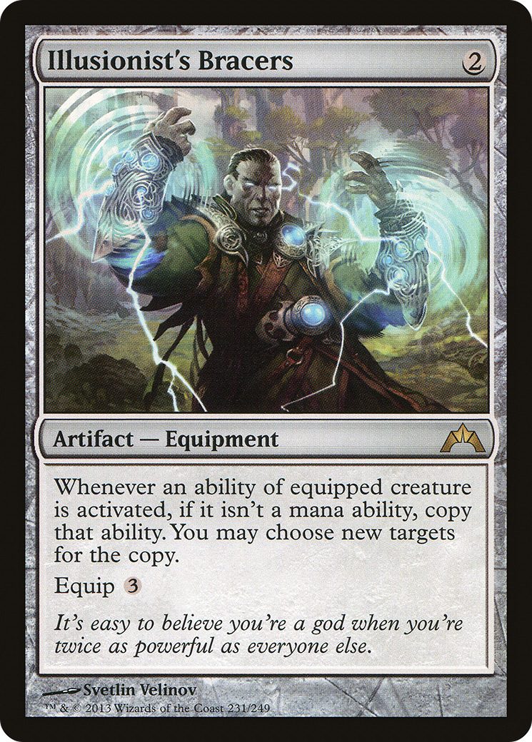 Illusionist's Bracers (GTC-231) - Gatecrash - Premium MTG Single from Wizards of the Coast - Just $0.99! Shop now at Game Crave Tournament Store