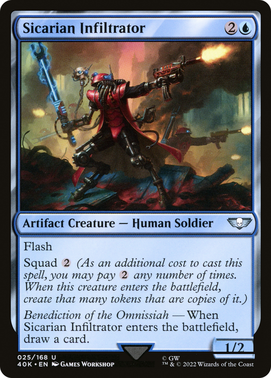 Sicarian Infiltrator (40K-025) - Warhammer 40,000 Commander - Premium MTG Single from Wizards of the Coast - Just $0.88! Shop now at Game Crave Tournament Store