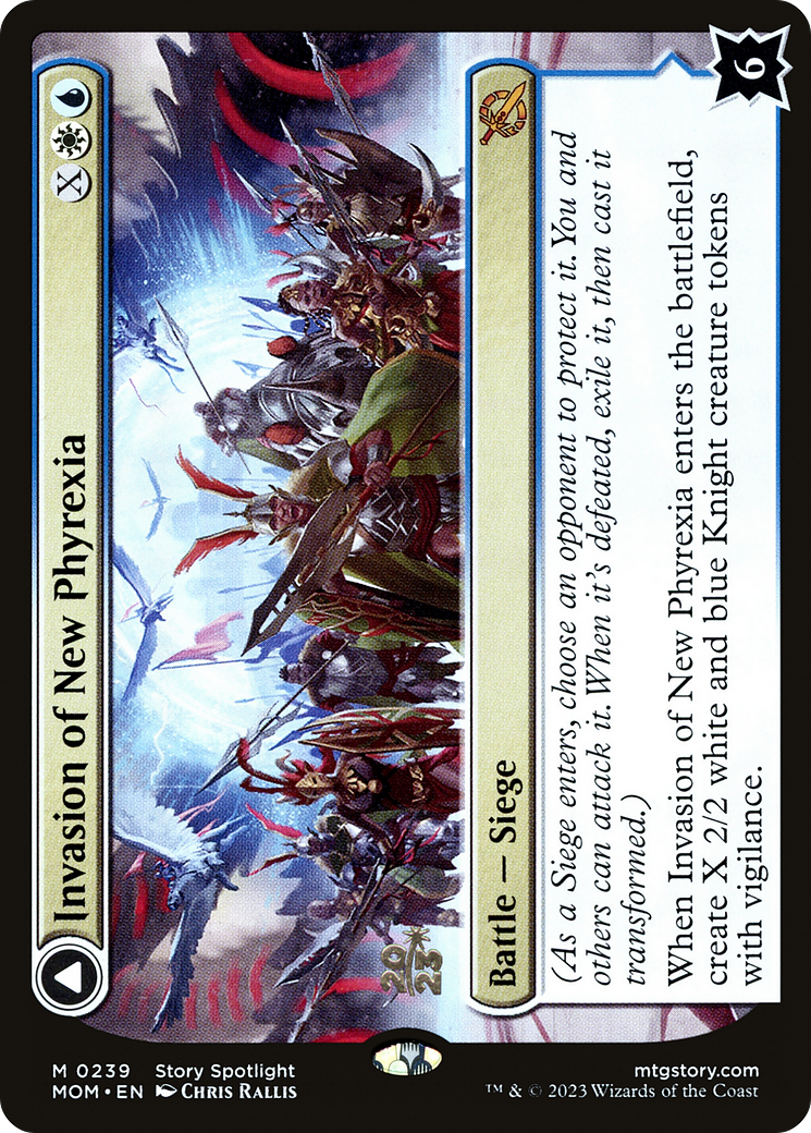 Invasion of New Phyrexia // Teferi Akosa of Zhalfir (PMOM-239S) - March of the Machine Promos Foil - Premium MTG Single from Wizards of the Coast - Just $1.36! Shop now at Game Crave Tournament Store