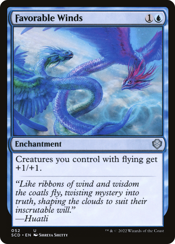 Favorable Winds (SCD-052) - Starter Commander Decks - Premium MTG Single from Wizards of the Coast - Just $0.08! Shop now at Game Crave Tournament Store