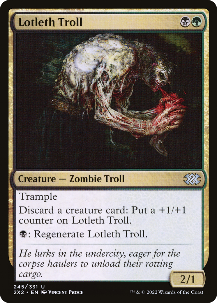 Lotleth Troll (2X2-245) - Double Masters 2022 - Premium MTG Single from Wizards of the Coast - Just $0.08! Shop now at Game Crave Tournament Store