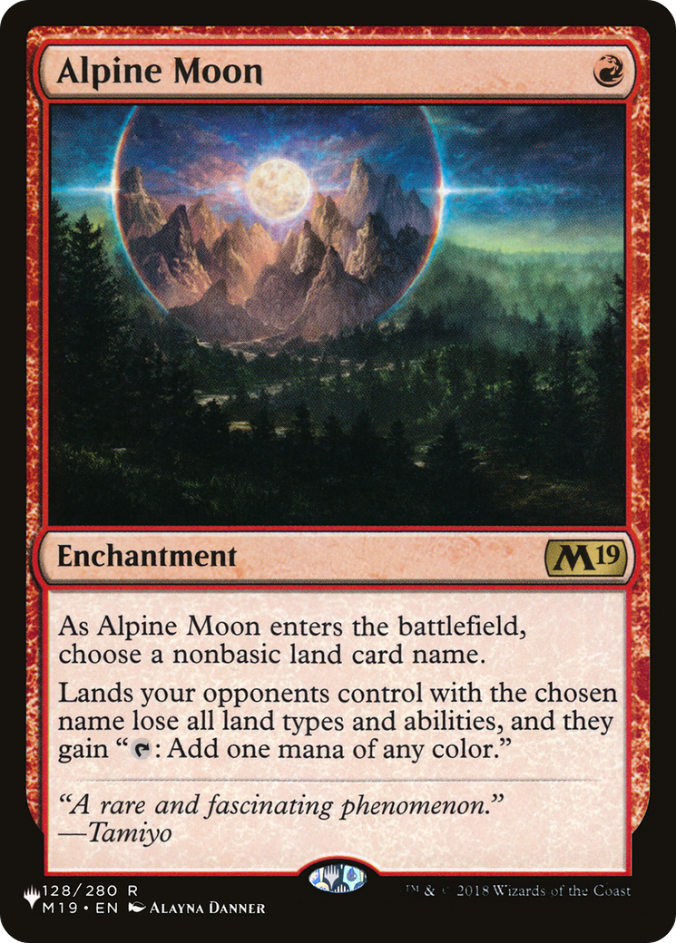 Alpine Moon (PLIST-852) - The List - Premium MTG Single from Wizards of the Coast - Just $0.34! Shop now at Game Crave Tournament Store