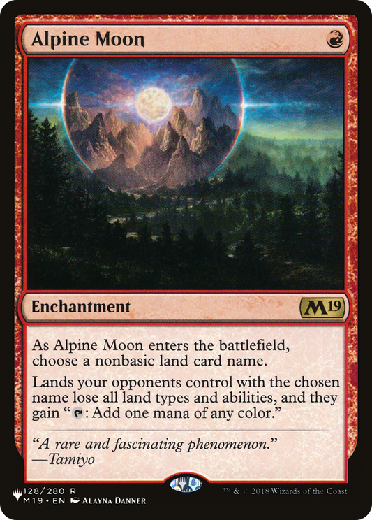 Alpine Moon (PLIST-852) - The List - Premium MTG Single from Wizards of the Coast - Just $0.34! Shop now at Game Crave Tournament Store