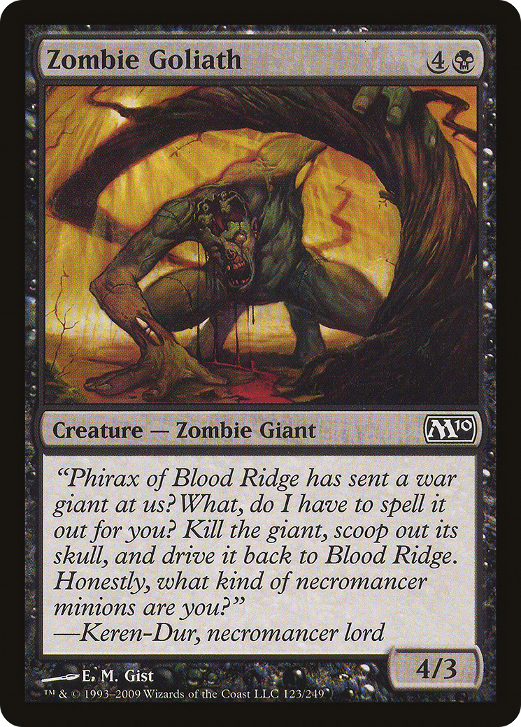 Zombie Goliath (M10-123) - Magic 2010 - Premium MTG Single from Wizards of the Coast - Just $0.08! Shop now at Game Crave Tournament Store