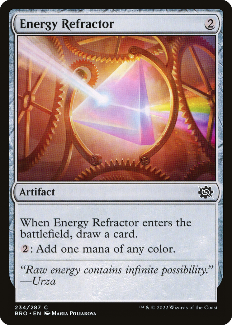 Energy Refractor (BRO-234) - The Brothers' War - Premium MTG Single from Wizards of the Coast - Just $0.08! Shop now at Game Crave Tournament Store