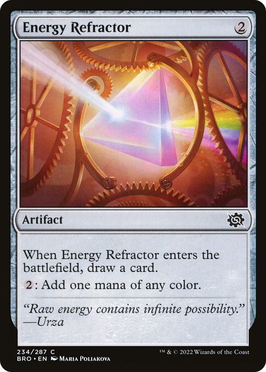 Energy Refractor (BRO-234) - The Brothers' War - Premium MTG Single from Wizards of the Coast - Just $0.08! Shop now at Game Crave Tournament Store