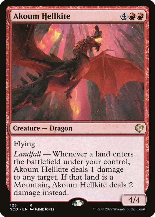 Akoum Hellkite (SCD-123) - Starter Commander Decks - Premium MTG Single from Wizards of the Coast - Just $0.08! Shop now at Game Crave Tournament Store