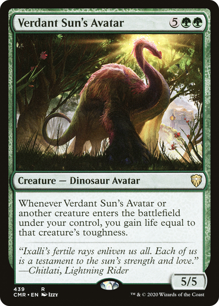 Verdant Sun's Avatar (CMR-439) - Commander Legends - Premium MTG Single from Wizards of the Coast - Just $0.08! Shop now at Game Crave Tournament Store