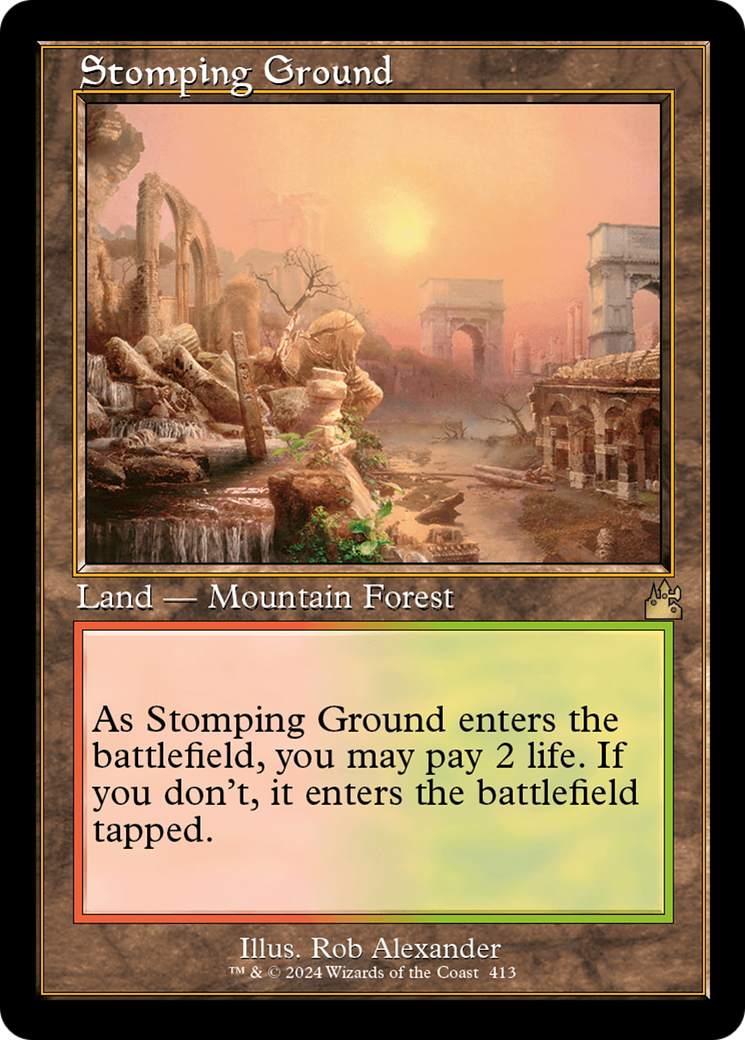 Stomping Ground (RVR-413) - Ravnica Remastered - Premium MTG Single from Wizards of the Coast - Just $4.08! Shop now at Game Crave Tournament Store