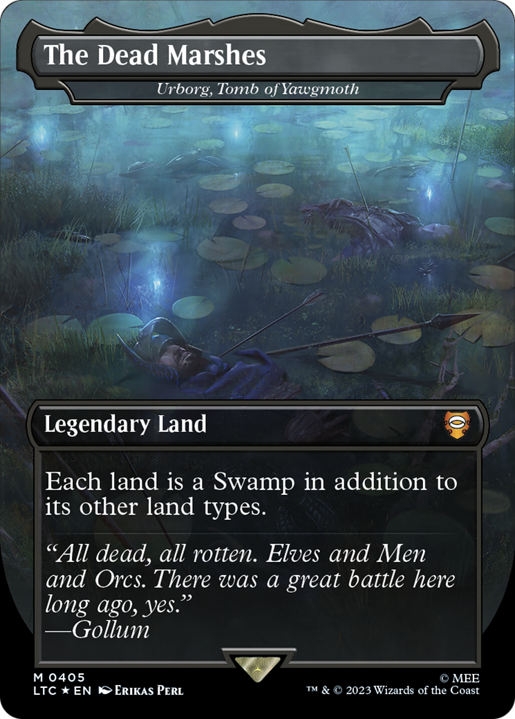Urborg, Tomb of Yawgmoth (LTC-405) - Tales of Middle-earth Commander / The Dead Marshes (Borderless) Foil - Premium MTG Single from Wizards of the Coast - Just $40.53! Shop now at Game Crave Tournament Store