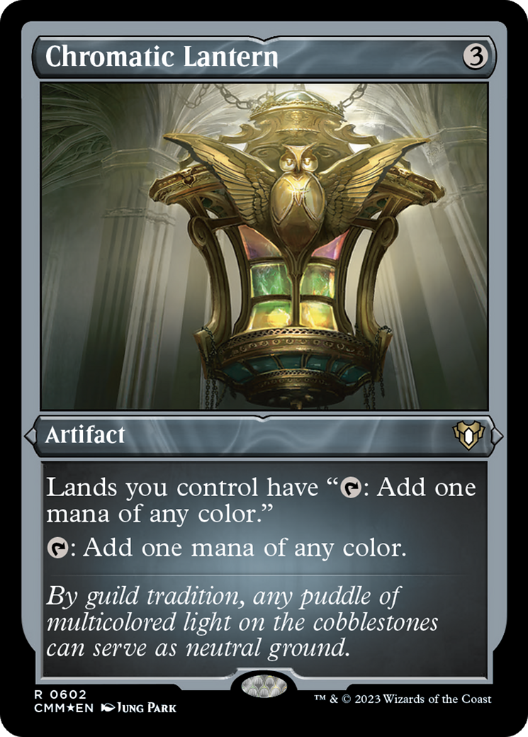 Chromatic Lantern (CMM-602) - Commander Masters Etched Foil - Premium MTG Single from Wizards of the Coast - Just $2.15! Shop now at Game Crave Tournament Store