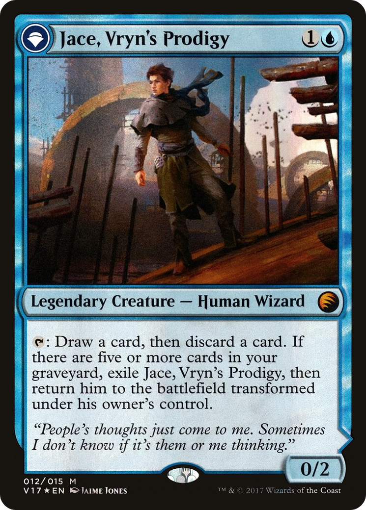 Jace, Vryn's Prodigy // Jace, Telepath Unbound (V17-012) - From the Vault: Transform: (originpwdfc) Foil - Premium MTG Single from Wizards of the Coast - Just $2.08! Shop now at Game Crave Tournament Store